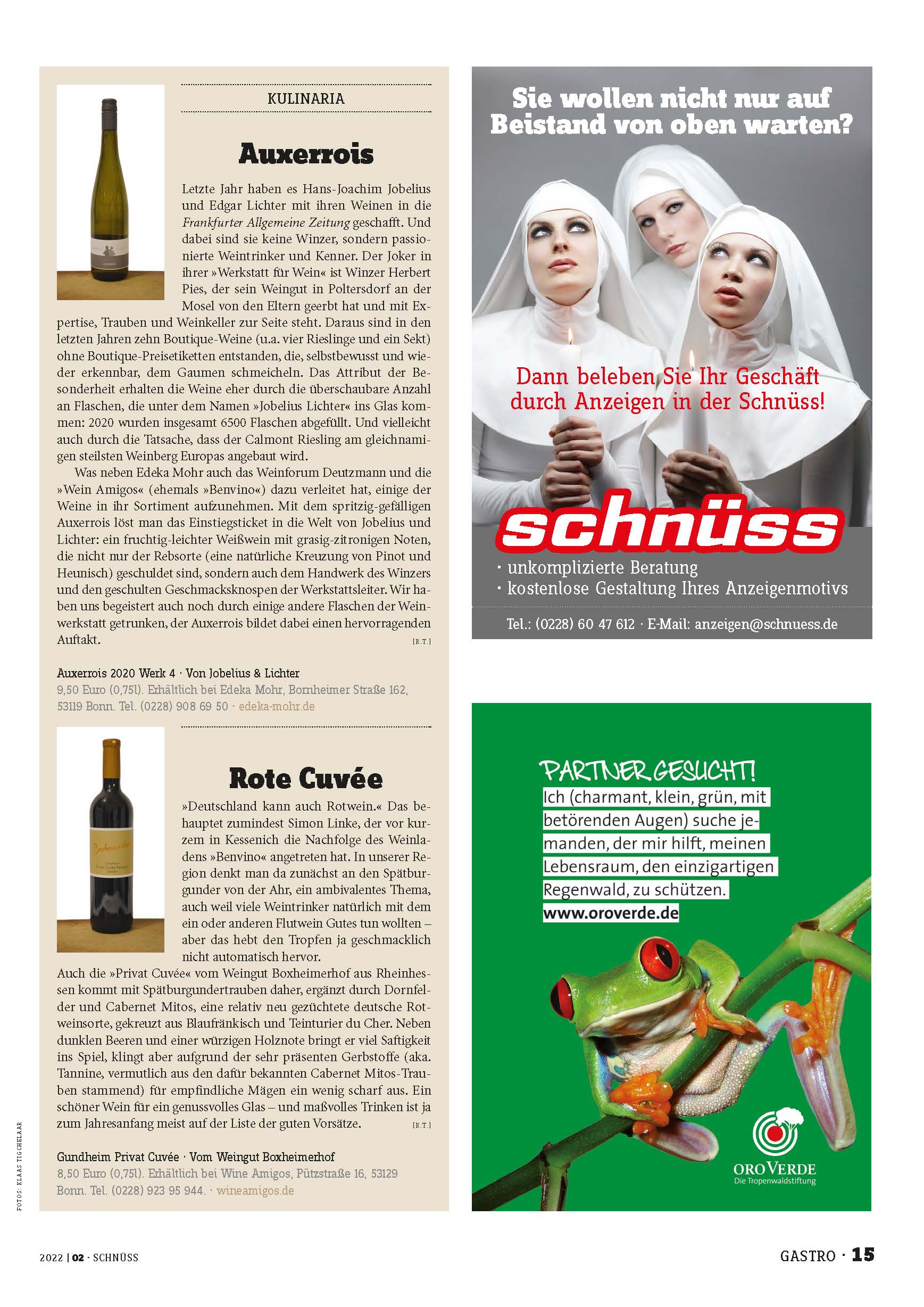 Schnüss Bonn FAZ